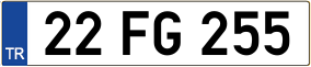 Trailer License Plate